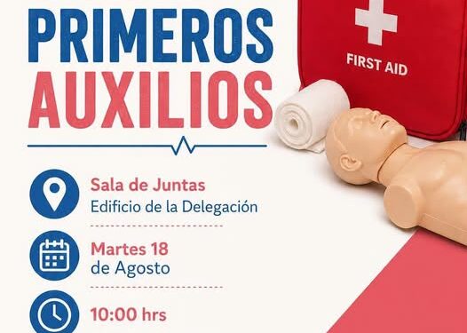 Invita Delegación de La Pila a la población a Curso de Primeros Auxilios 