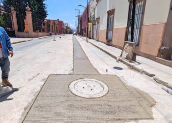 Interapas concluye obra sanitaria en calle Morelos del Centro Histórico