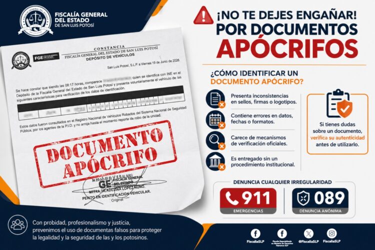 FISCALÍA ADVIERTE QUE NO EXPIDE CONSTANCIAS PARA OPERACIONES DE COMPRAVENTA DE VEHÍCULOS ENTRE PARTICULARES