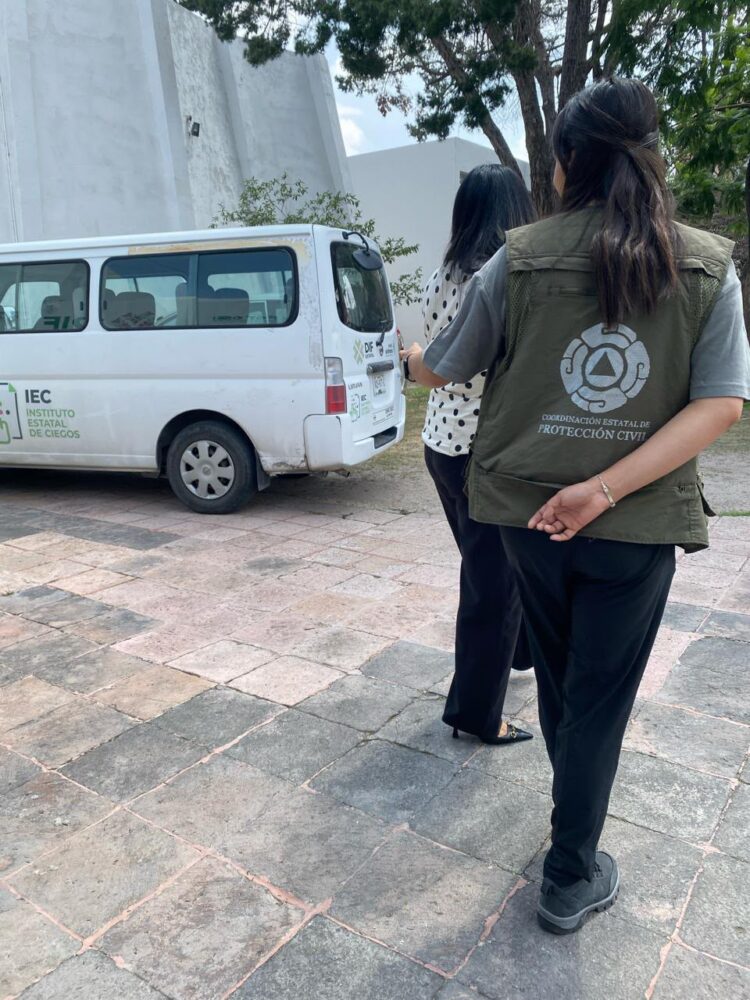 PROTECCIÓN CIVIL REVISA CONDICIONES DE SEGURIDAD EN INSTITUTO ESTATAL DE CIEGOS