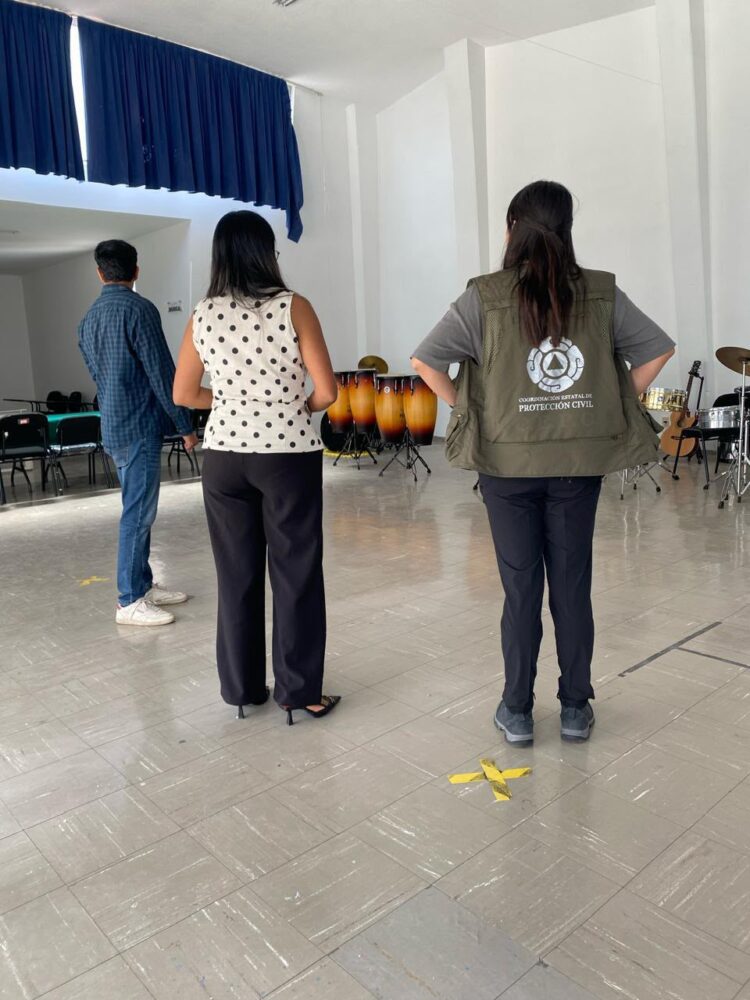 PROTECCIÓN CIVIL REVISA CONDICIONES DE SEGURIDAD EN INSTITUTO ESTATAL DE CIEGOS