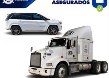FISCALÍA POTOSINA ASEGURA DOS VEHÍCULOS CON REPORTE DE ROBO EN LA CAPITAL Y MATEHUALA