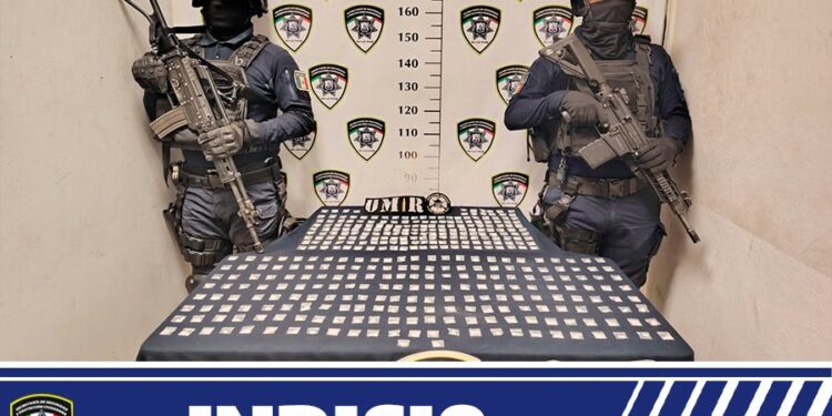 Guardia Municipal asegura 390 dosis de droga en Infonavit Morales