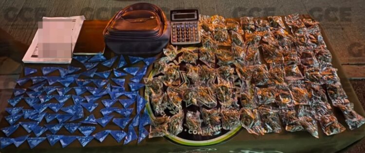 GCE DETIENE A TRES PERSONAS CON MARIHUANA Y CRISTAL EN CIUDAD VALLES