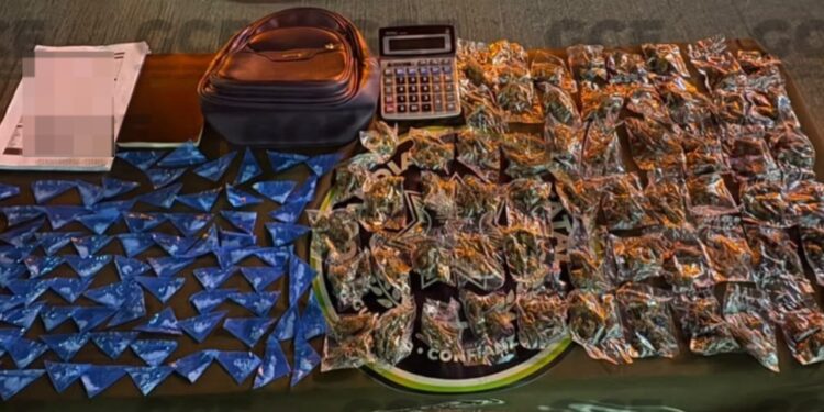 GCE DETIENE A TRES PERSONAS CON MARIHUANA Y CRISTAL EN CIUDAD VALLES