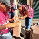 Gobierno de la Capital da mantenimiento al mobiliario urbano del Centro Histórico