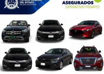 *FGESLP ASEGURA 43 VEHÍCULOS EN ACCIONES DE INTELIGENCIA Y SEGURIDAD DURANTE LA FENAPO*