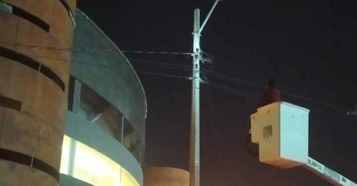 Ayuntamiento de SLP fortalece la seguridad en las inmediaciones de la Fenapo con mejora del alumbrado público