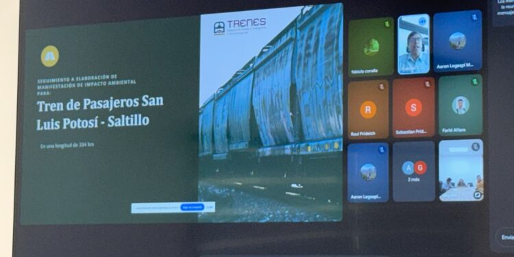 NUEVO TREN DE PASAJEROS AVANZA CON COORDINACIÓN AMBIENTAL