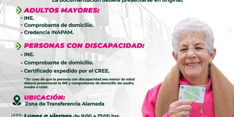 DEL 14 AL 22 DE SEPTIEMBRE ES EL REGISTRO PARA TRANSPORTE GRATUITO EN LA ZONA METROPOLITANA
