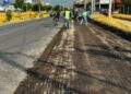 SEDUVOP MANTIENE EN MARCHA NIVELACIÓN EN LATERAL DE LA CARRETERA 57