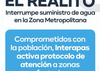Interrumpe El Realito, suministro de agua a la ciudad capital.
