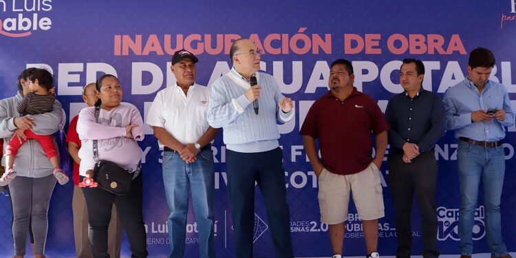Agua potable para las familias, una prioridad del Gobierno de Enrique Galindo
