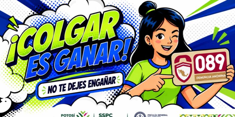 SSPC LANZA CAMPAÑA COLGAR ES GANAR PARA PREVENIR LA EXTORSIÓN EN SAN LUIS POTOSÍ