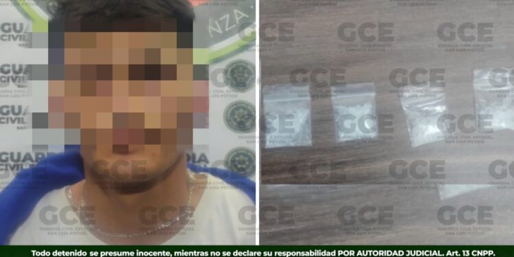 GUARDIA CIVIL ESTATAL DETIENE A PRESUNTO OBJETIVO CRIMINAL EN LA ZONA METROPOLITANA
