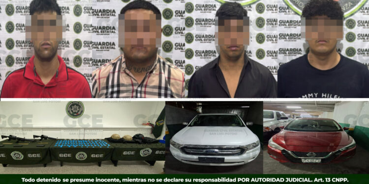 GUARDIA CIVIL ESTATAL DESARTICULA CÉLULA DELICTIVA EN MATEHUALA