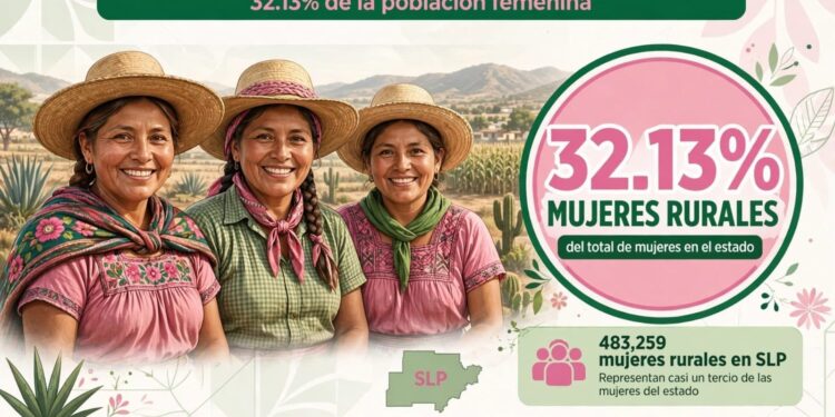 MÁS DE 483 MIL MUJERES RURALES CONTRIBUYEN AL DESARROLLO ECONÓMICO Y SOCIAL DE SAN LUIS POTOSÍ