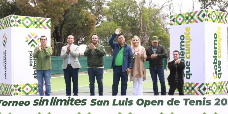 RICARDO GALLARDO INAUGURA SAN LUIS OPEN DE TENIS CON 500 MIL PESOS EN PREMIOS
