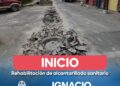 Comienza Interapas, obra sanitaria en la calle Comonfort