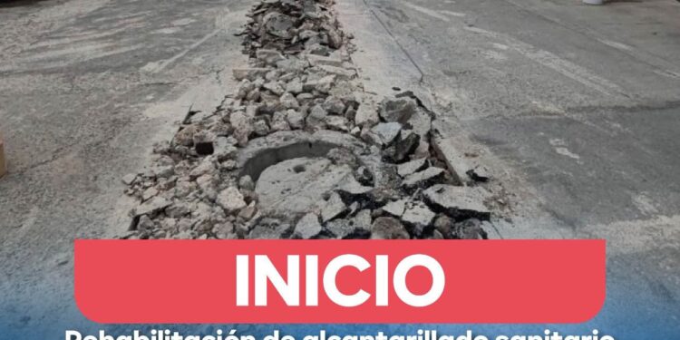 Comienza Interapas, obra sanitaria en la calle Comonfort