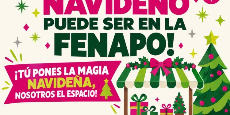 FENAPO OFRECE ESPACIOS PARA MERCADITOS NAVIDEÑOS 2026